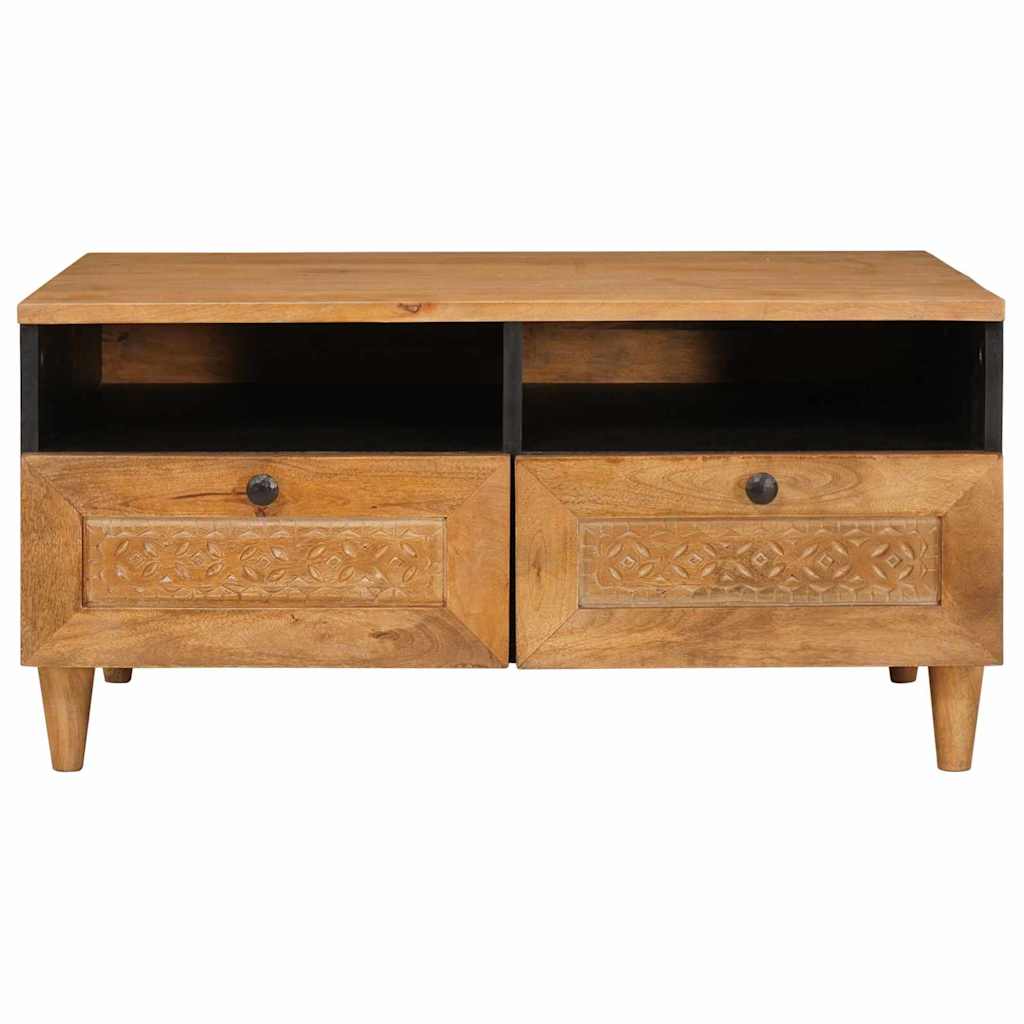 vidaXL Salontafel Lichtbruin 80 x 54 x 40 cm massief mangohout