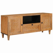 vidaXL TV-kast met lade Lichtbruin 105 x 33 x 46 cm massief mangohout