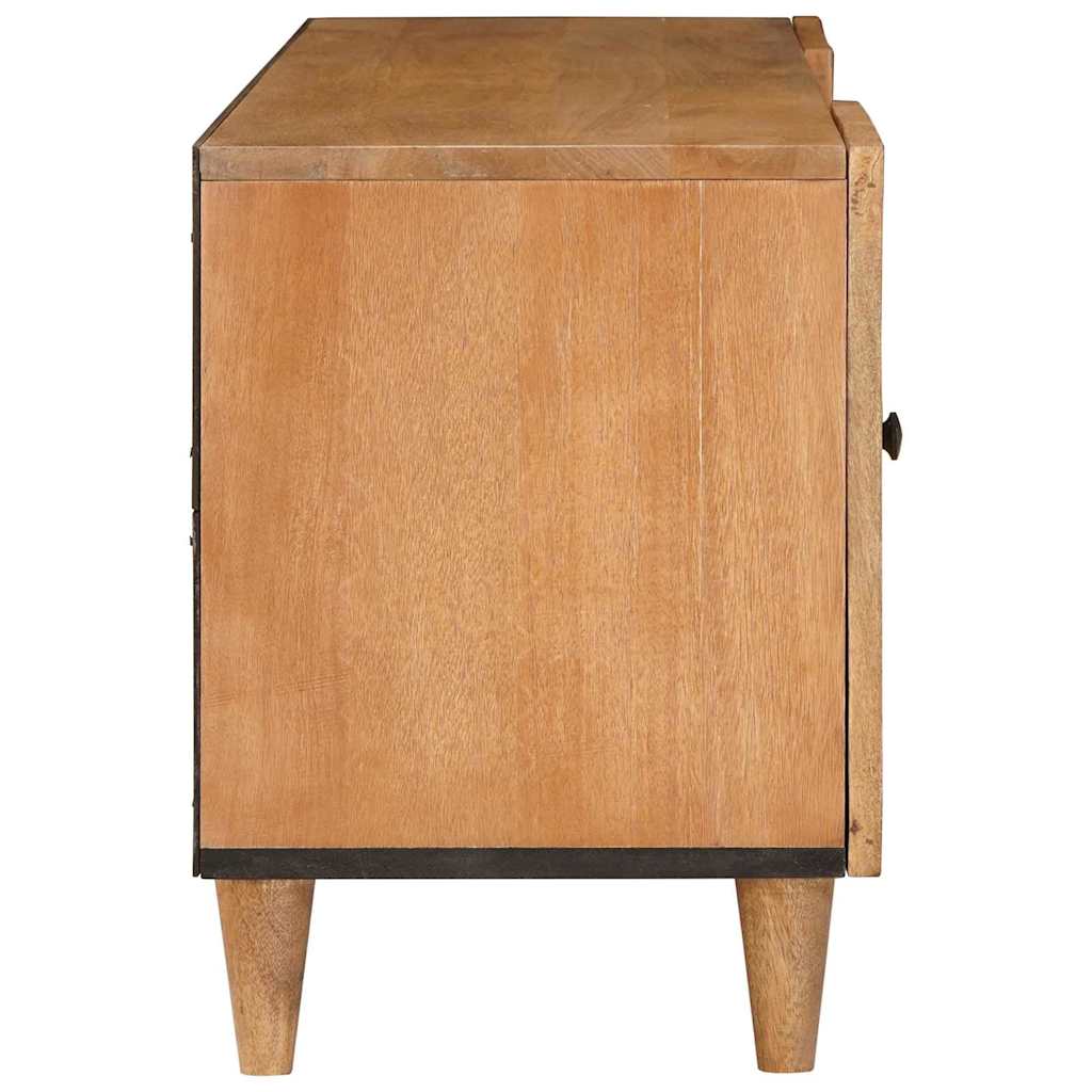 vidaXL TV-kast met lade Lichtbruin 105 x 33 x 46 cm massief mangohout