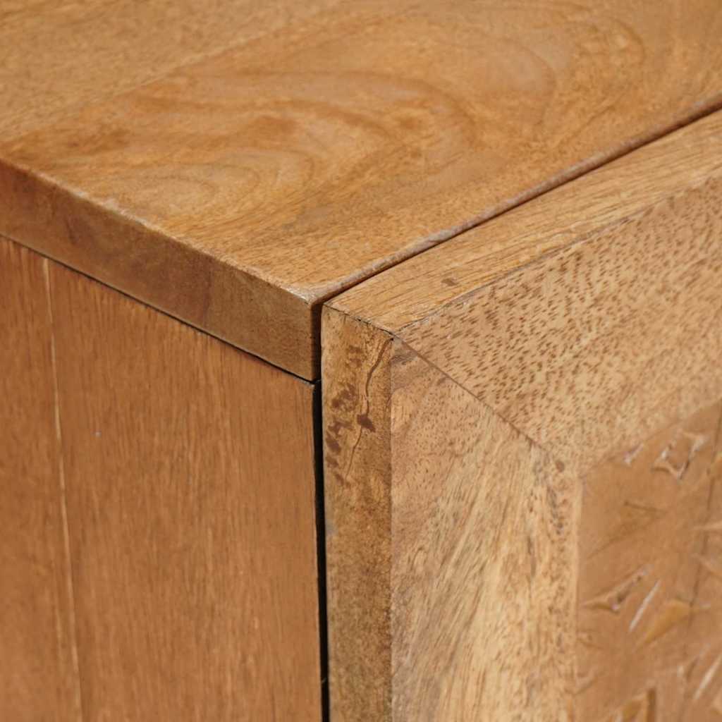 vidaXL TV-kast met lade Lichtbruin 105 x 33 x 46 cm massief mangohout