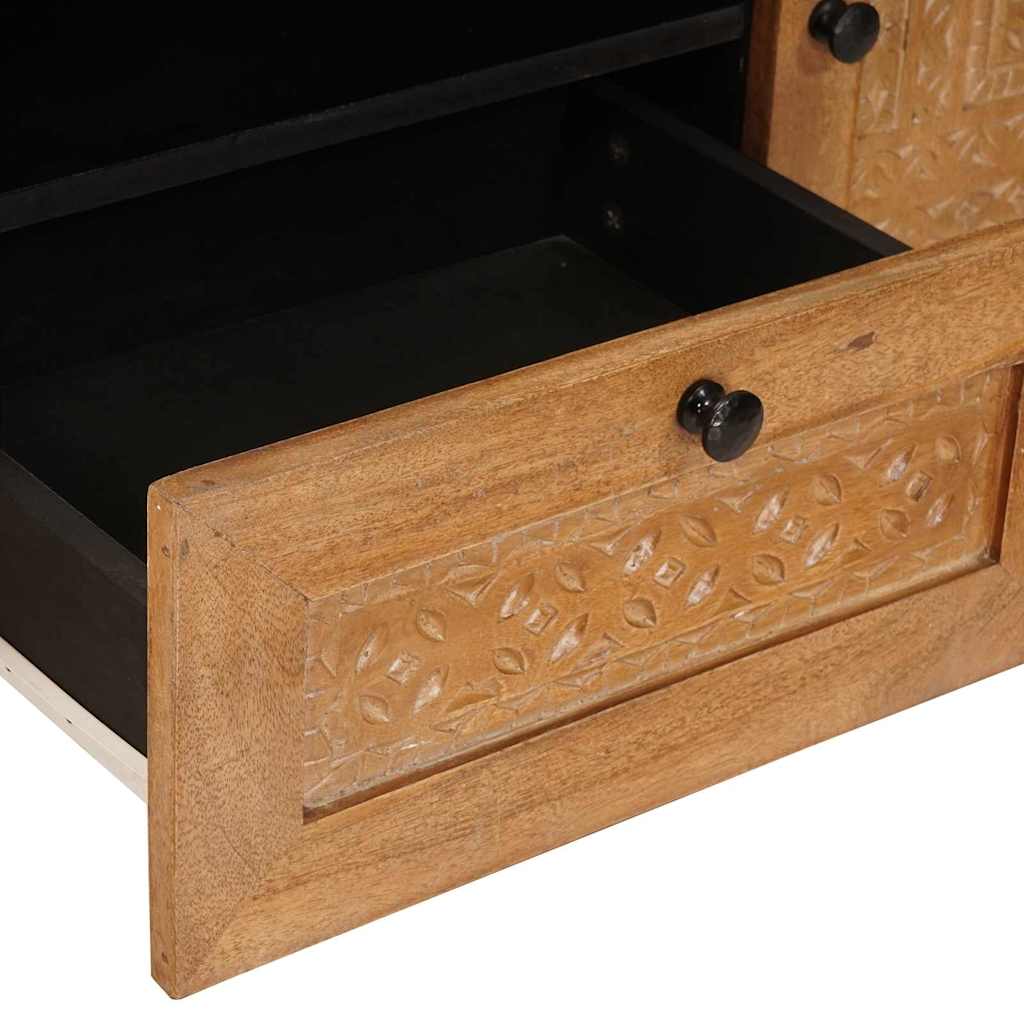 vidaXL TV-kast met lade Lichtbruin 105 x 33 x 46 cm massief mangohout