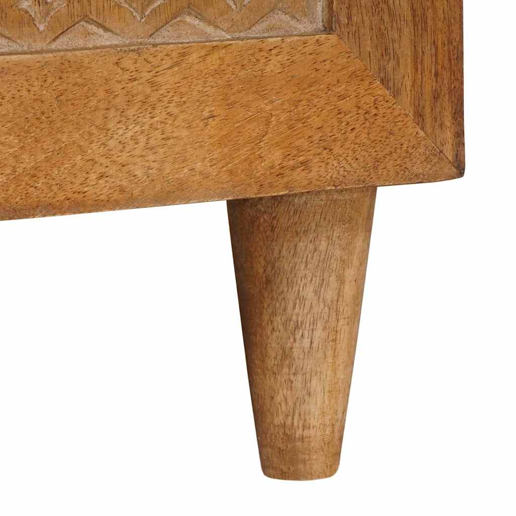 vidaXL TV-kast met lade Lichtbruin 105 x 33 x 46 cm massief mangohout