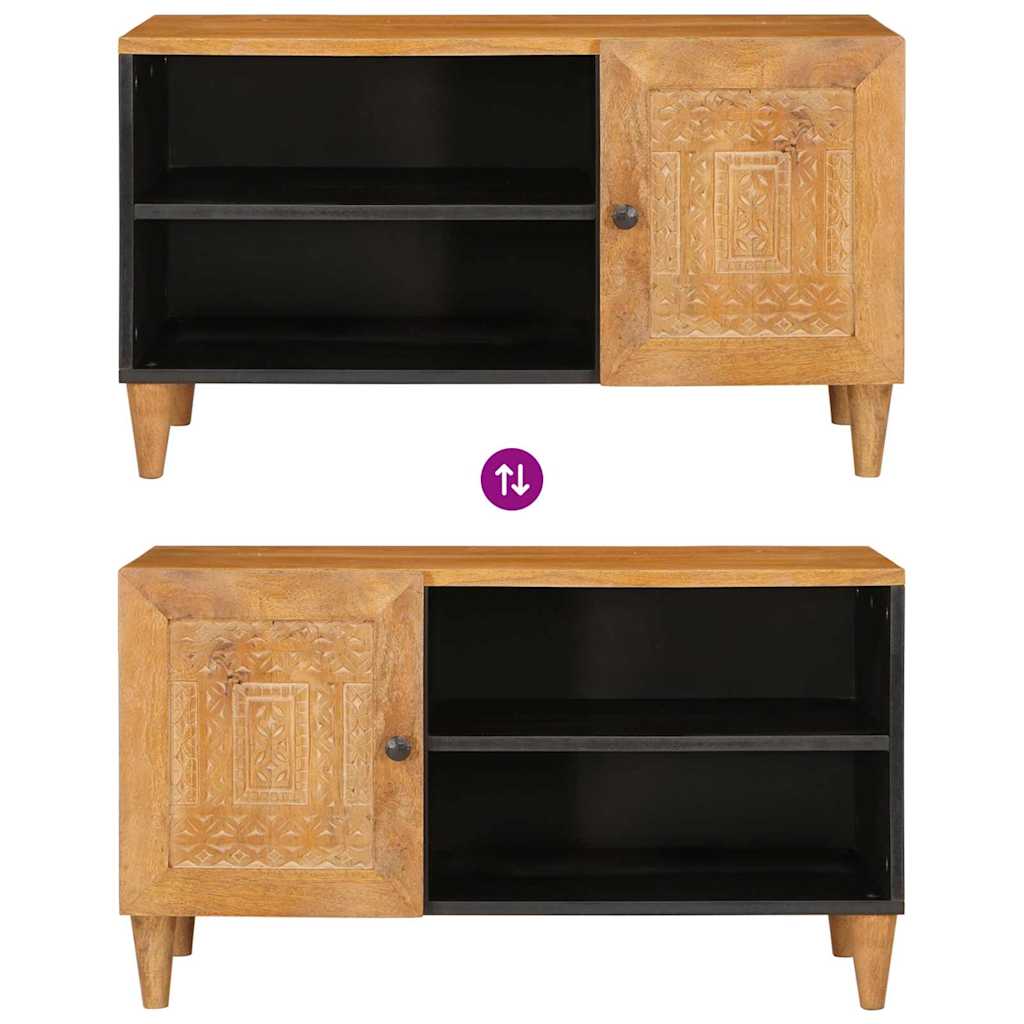vidaXL TV Eenheden met plank Licht Bruin 80 x 33 x 46 cm Bewerkt hout