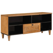 vidaXL TV-kast met lade Lichtbruin 105 x 33 x 46 cm massief mangohout