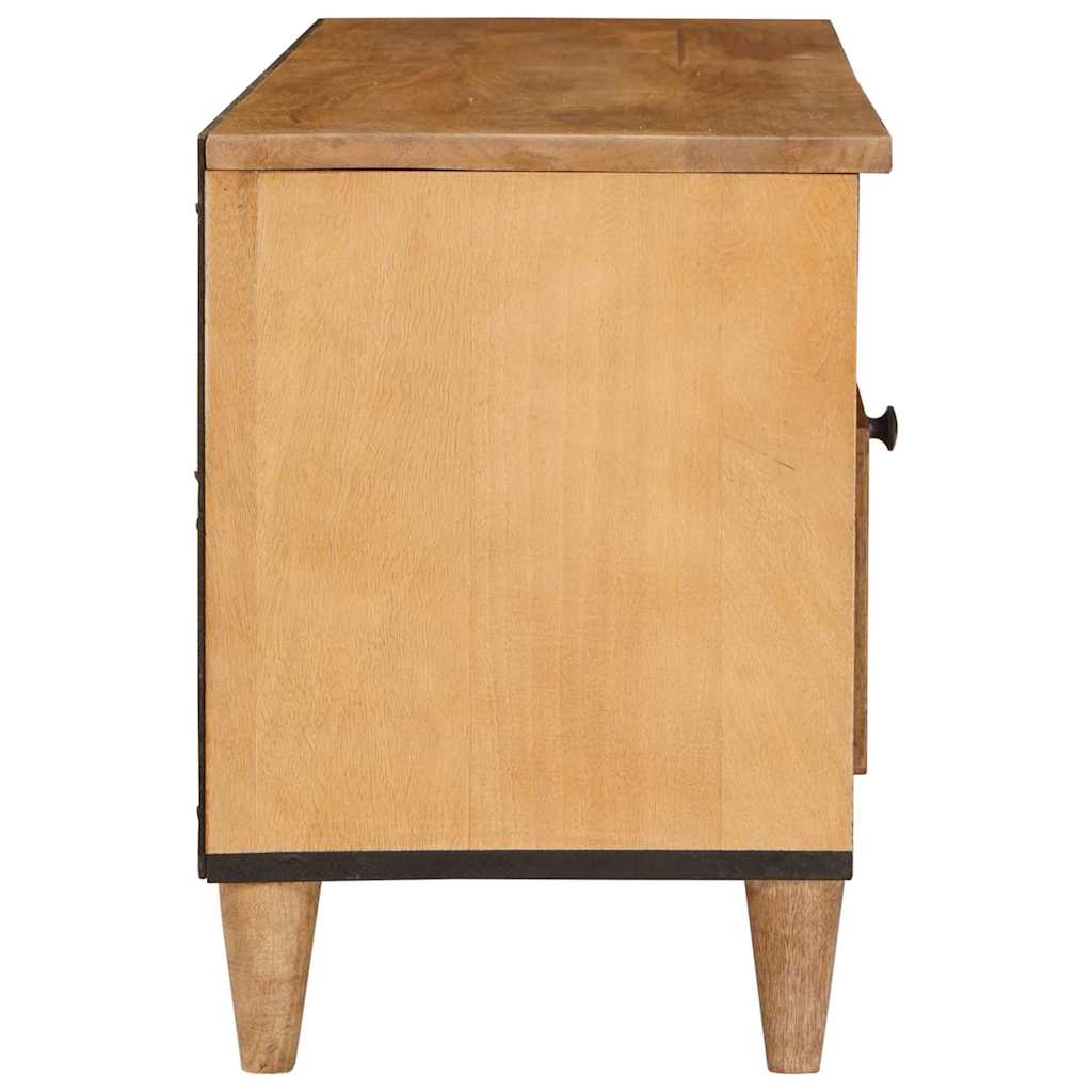 vidaXL TV-kast met lade Lichtbruin 105 x 33 x 46 cm massief mangohout