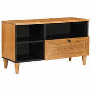 vidaXL TV-kast met lade Lichtbruin 80 x 33 x 46 cm massief mangohout