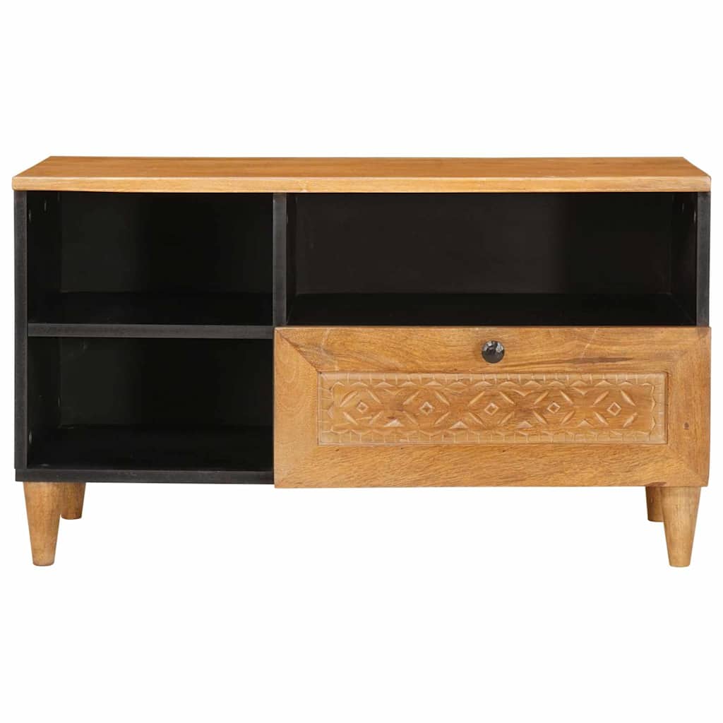 vidaXL TV-kast met lade Lichtbruin 80 x 33 x 46 cm massief mangohout