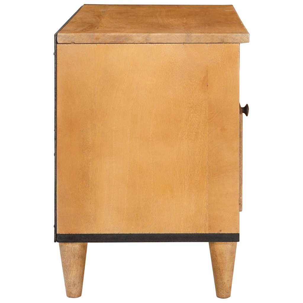 vidaXL TV-kast met lade Lichtbruin 80 x 33 x 46 cm massief mangohout