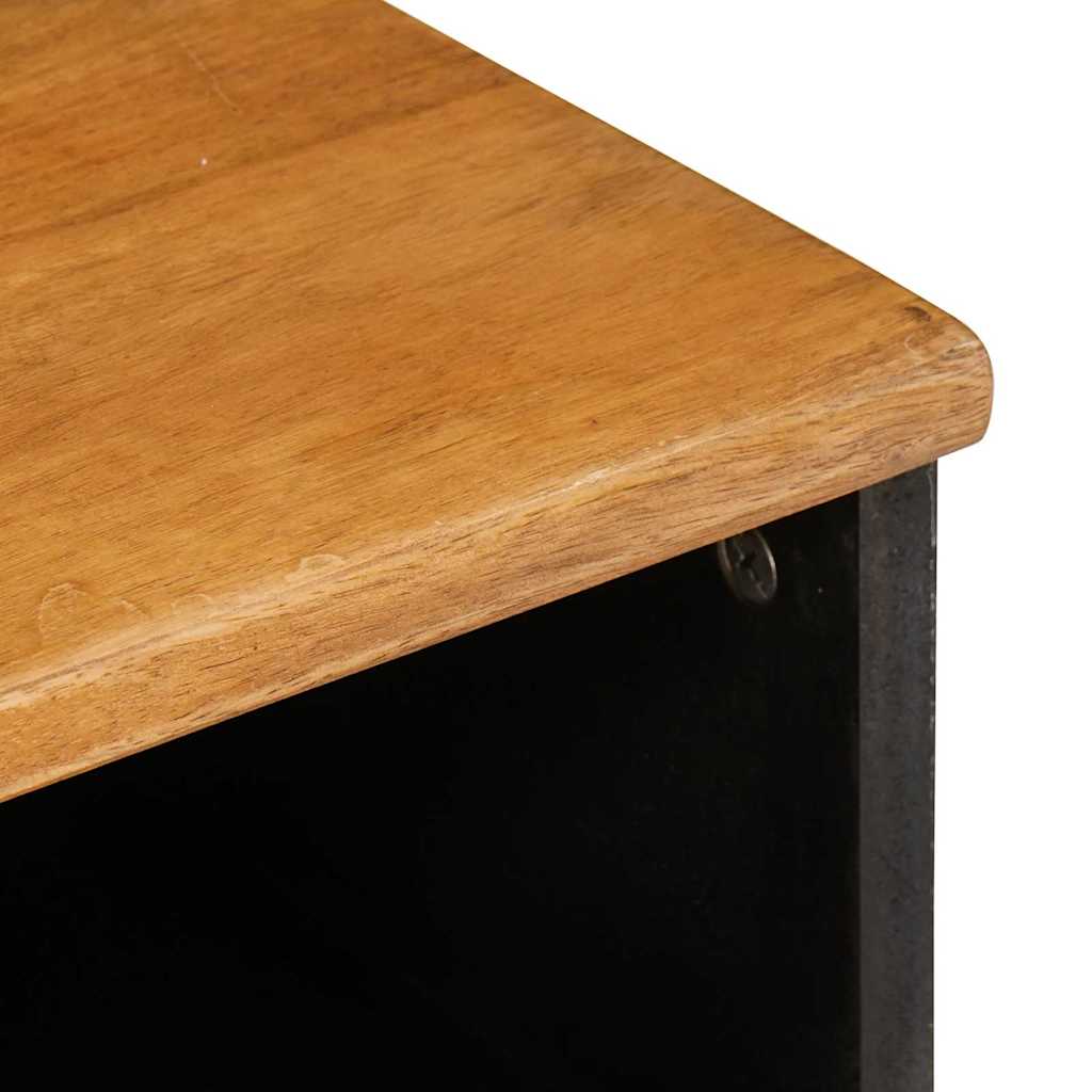 vidaXL TV-kast met lade Lichtbruin 80 x 33 x 46 cm massief mangohout