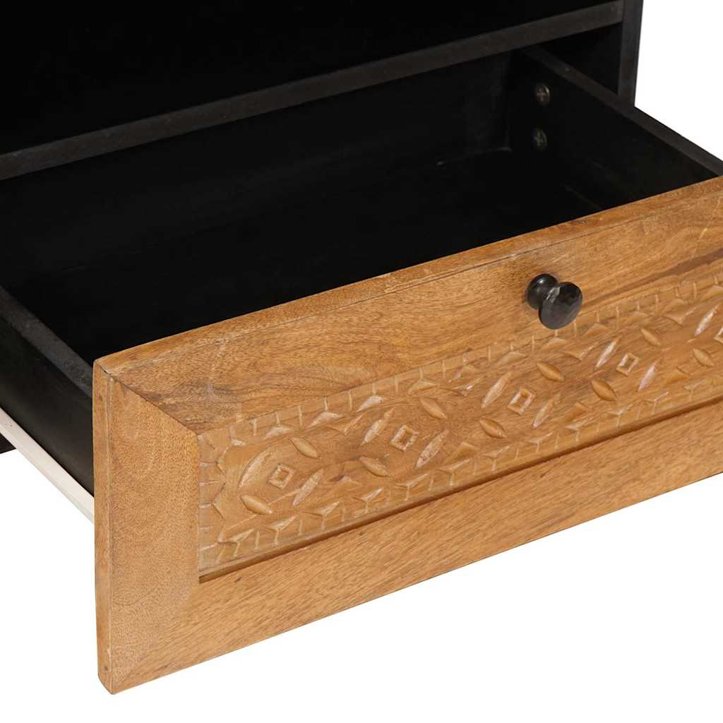 vidaXL TV-kast met lade Lichtbruin 80 x 33 x 46 cm massief mangohout