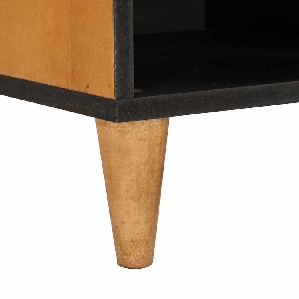 vidaXL TV-kast met lade Lichtbruin 80 x 33 x 46 cm massief mangohout