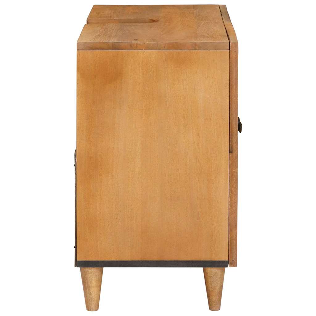 vidaXL Badkamer Kast Lichtbruin 62 x 33 x 58 cm Massief Mango Hout