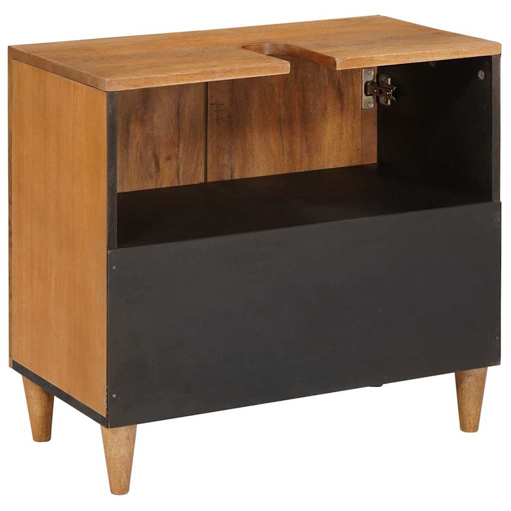 vidaXL Badkamer Kast Lichtbruin 62 x 33 x 58 cm Massief Mango Hout