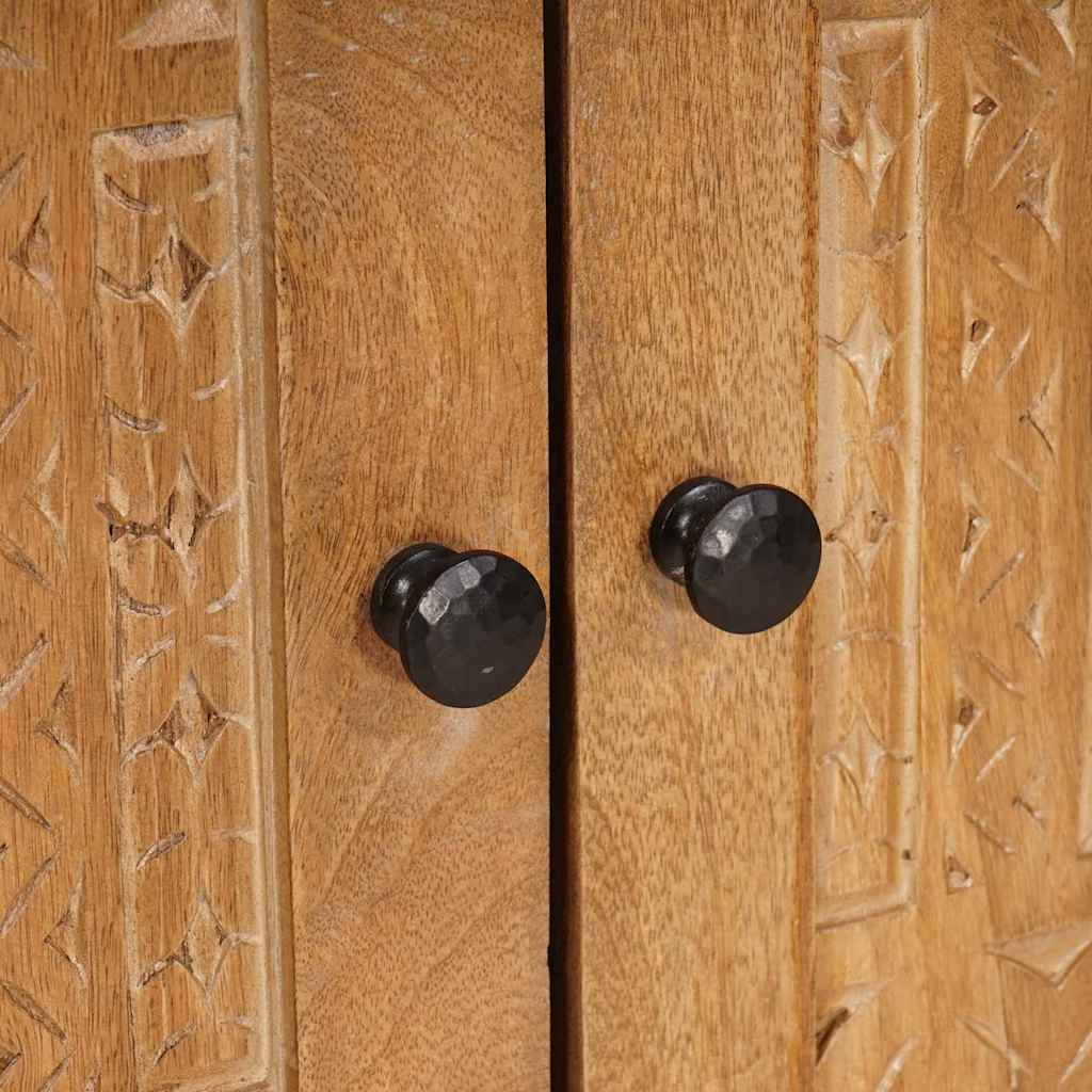 vidaXL Badkamer Kast Lichtbruin 62 x 33 x 58 cm Massief Mango Hout