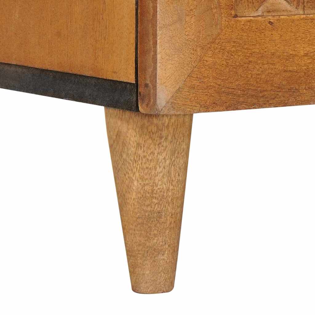 vidaXL Badkamer Kast Lichtbruin 62 x 33 x 58 cm Massief Mango Hout