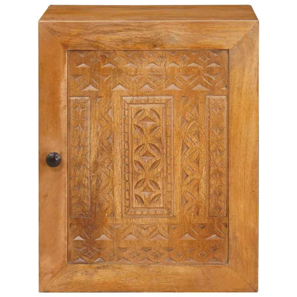 vidaXL Badkamer Kast Lichtbruin 38 x 33.5 x 160 cm Massief Mango Hout