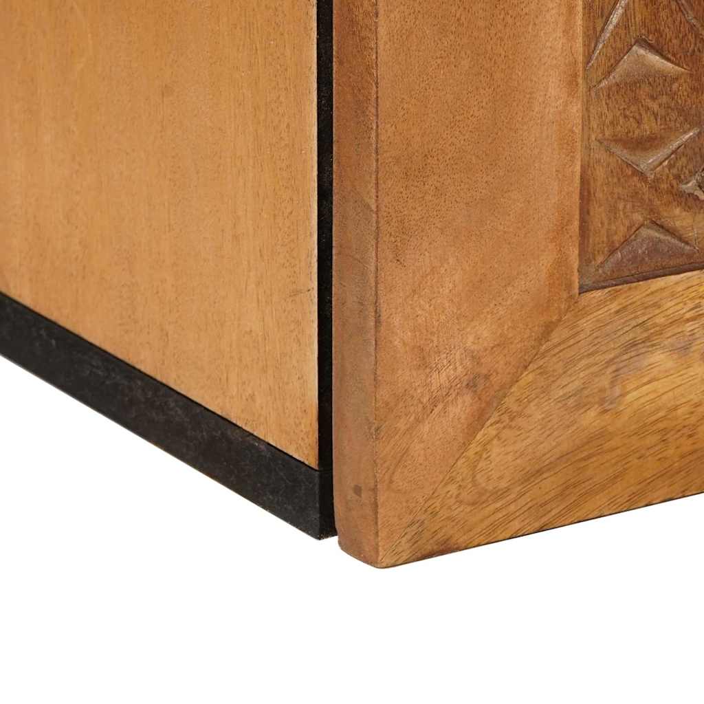 vidaXL Badkamer Kast Lichtbruin 38 x 33.5 x 160 cm Massief Mango Hout