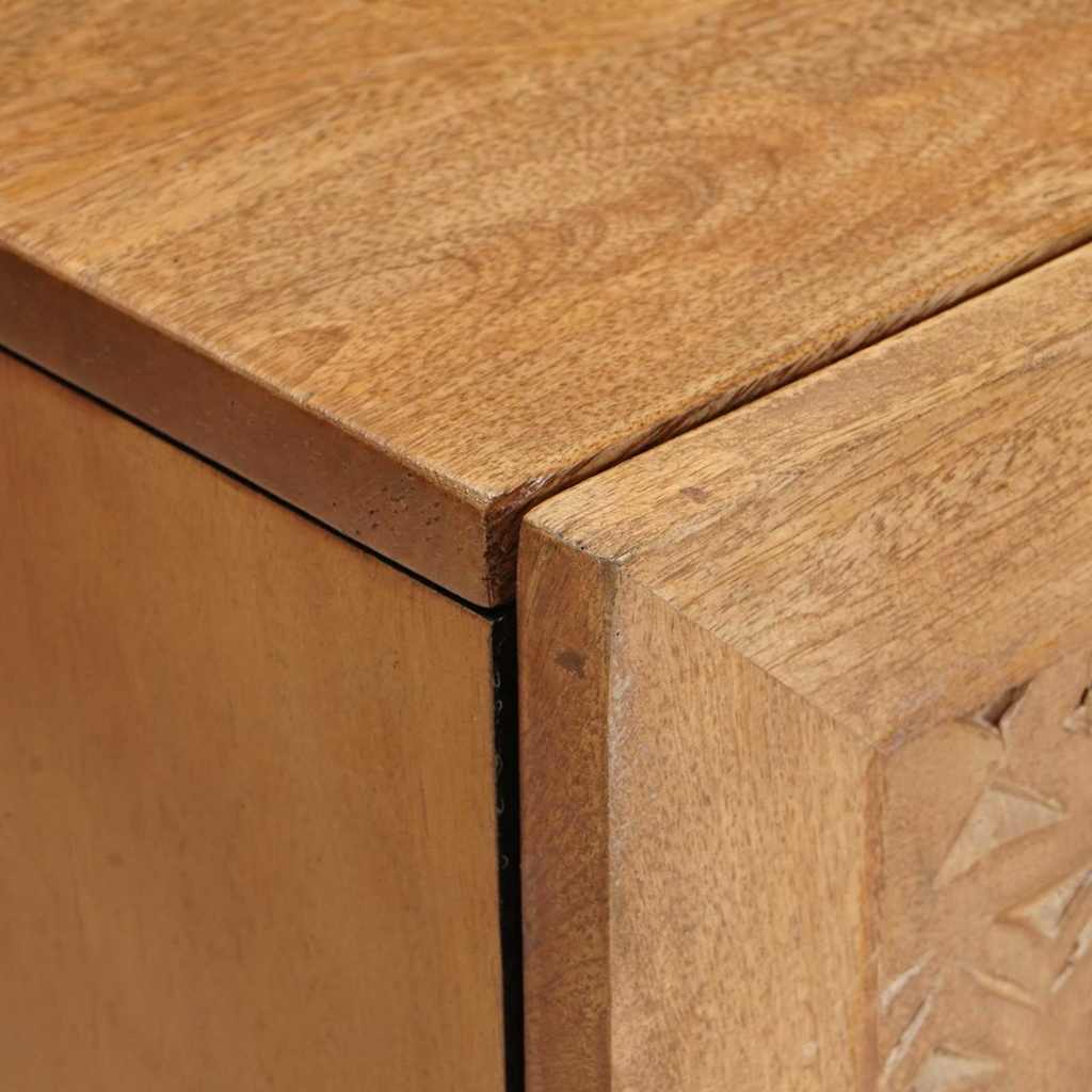 vidaXL Badkamer Kast Lichtbruin 38 x 33.5 x 160 cm Massief Mango Hout