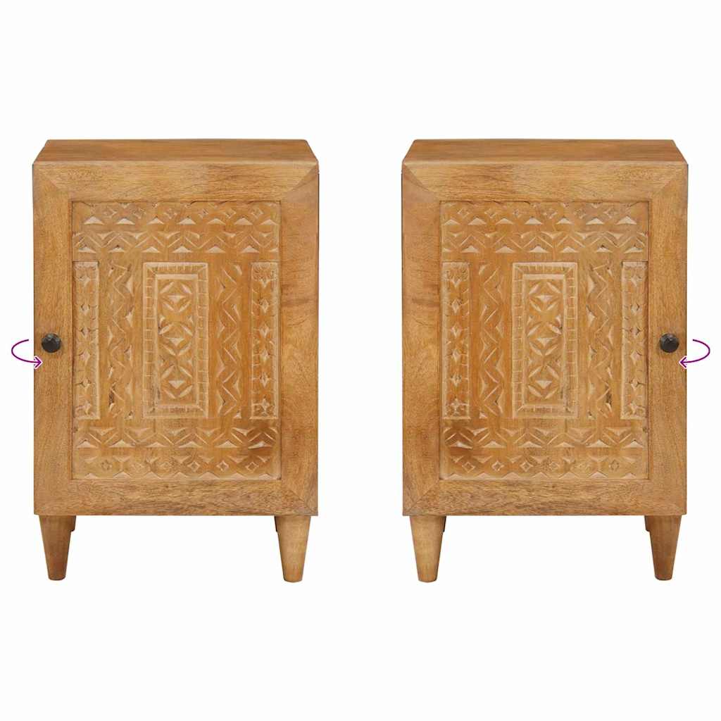vidaXL Badkamer Kast Lichtbruin 38 x 33.5 x 160 cm Massief Mango Hout