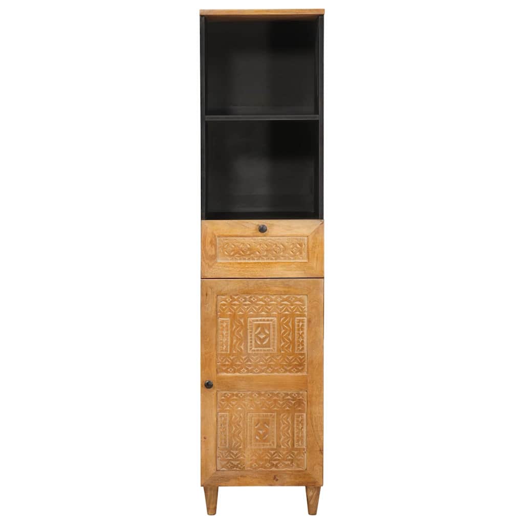 vidaXL Badkamer Kast Lichtbruin 38 x 33.5 x 160 cm Massief Mango Hout