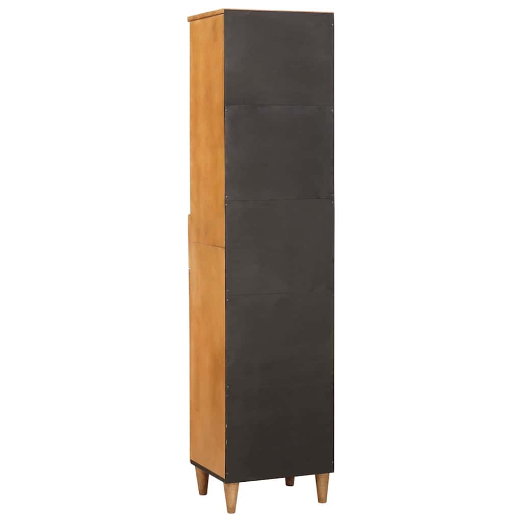 vidaXL Badkamer Kast Lichtbruin 38 x 33.5 x 160 cm Massief Mango Hout