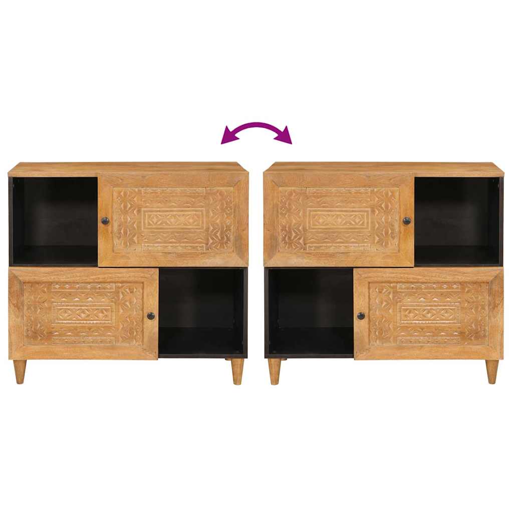 vidaXL Dressoir Lichtbruin Massief mango-hout en samengesteld hout