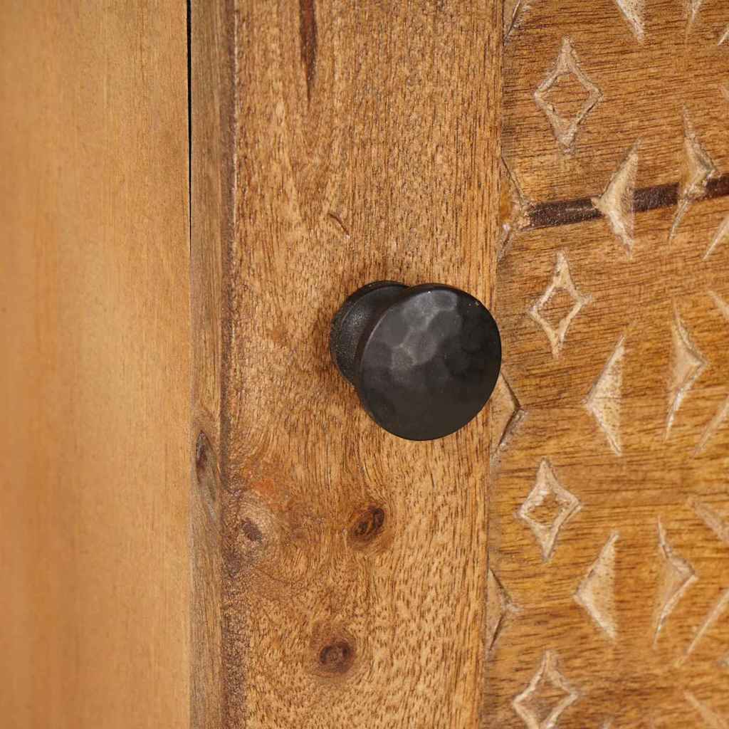 vidaXL Highboard Lichtbruin 40 x 33 x 110 cm massief mangohout