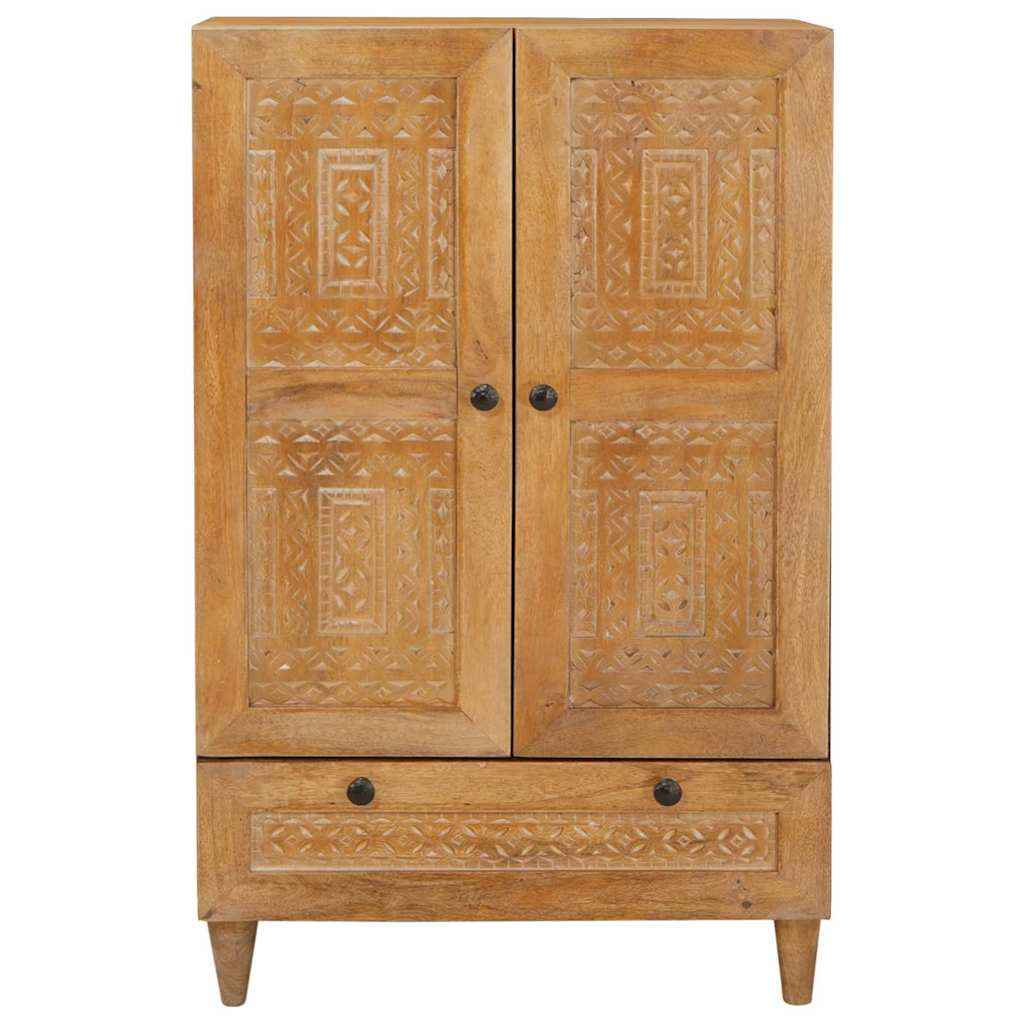 vidaXL Highboard Lichtbruin 60 x 33 x 100 cm massief mangohout