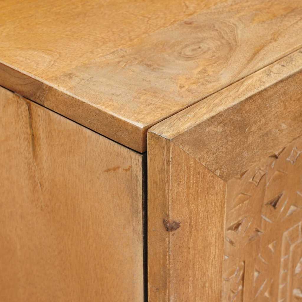 vidaXL Highboard Lichtbruin 60 x 33 x 100 cm massief mangohout