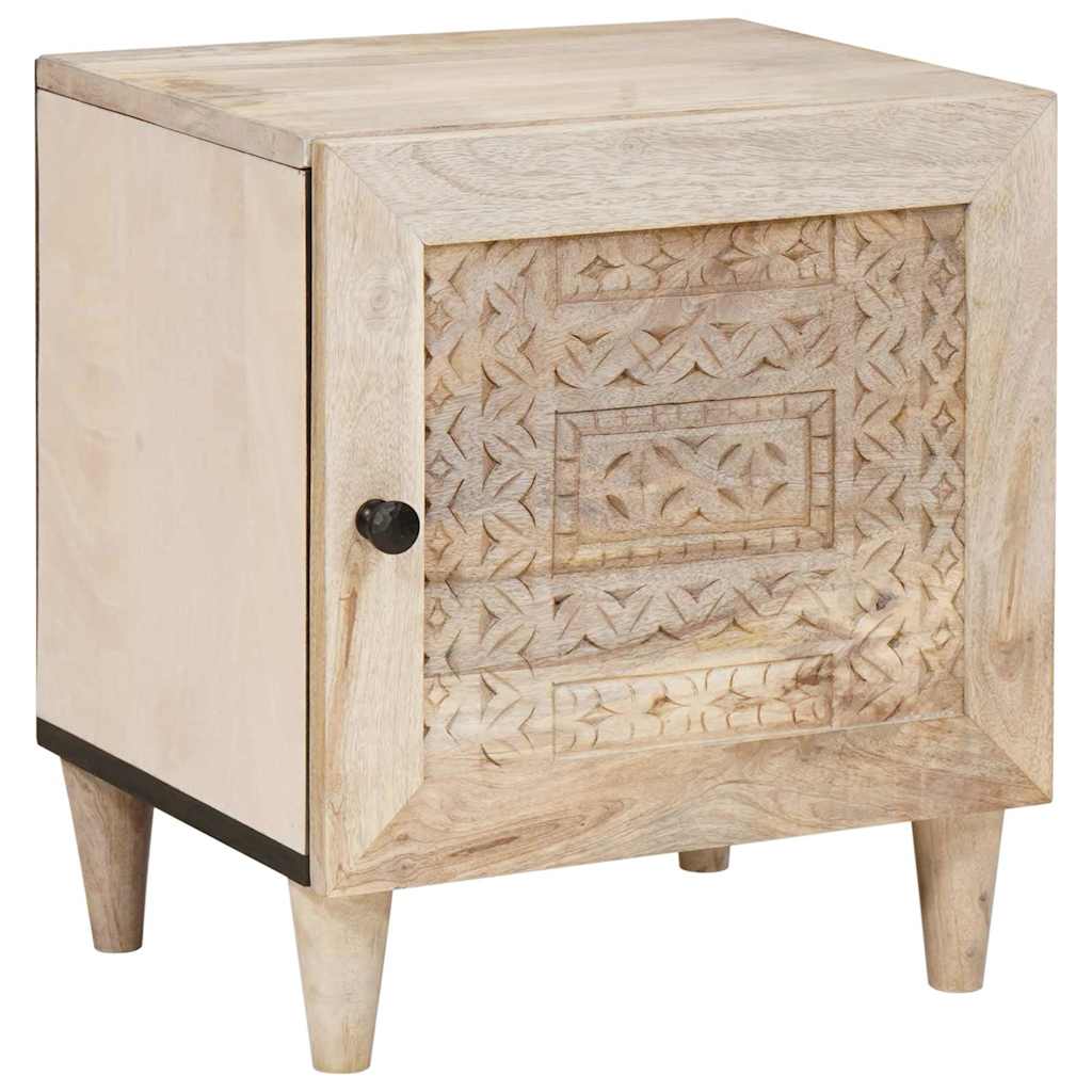 vidaXL Nachtkastje Lichtbruin 40 x 33 x 46 cm massief mangohout