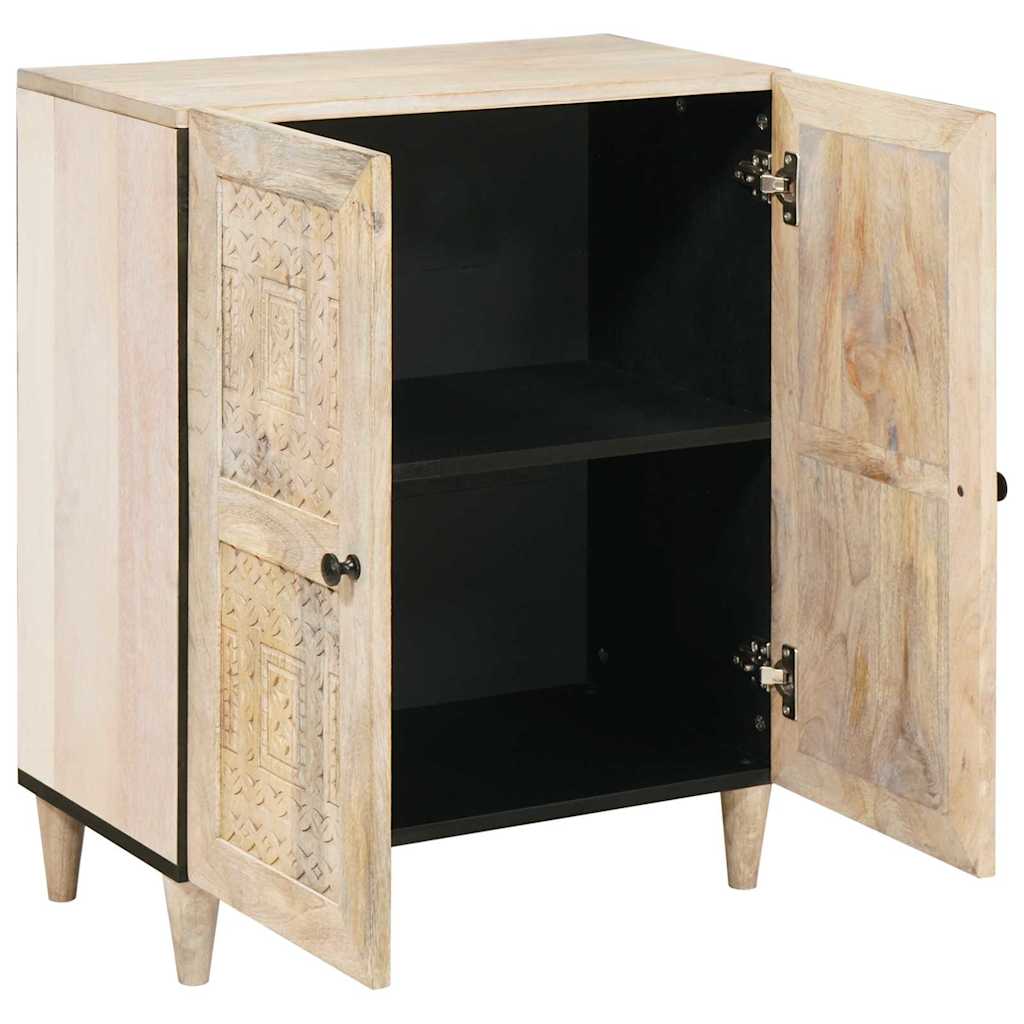 vidaXL Dressoir met plank Lichtbruin 60 x 33 x 75 cm massief mangohout