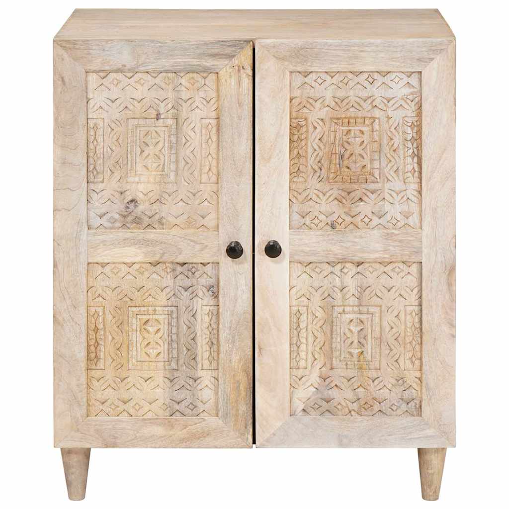 vidaXL Dressoir met plank Lichtbruin 60 x 33 x 75 cm massief mangohout