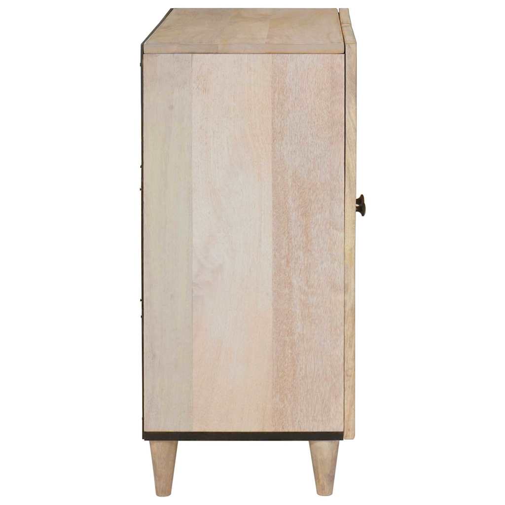 vidaXL Dressoir met plank Lichtbruin 60 x 33 x 75 cm massief mangohout