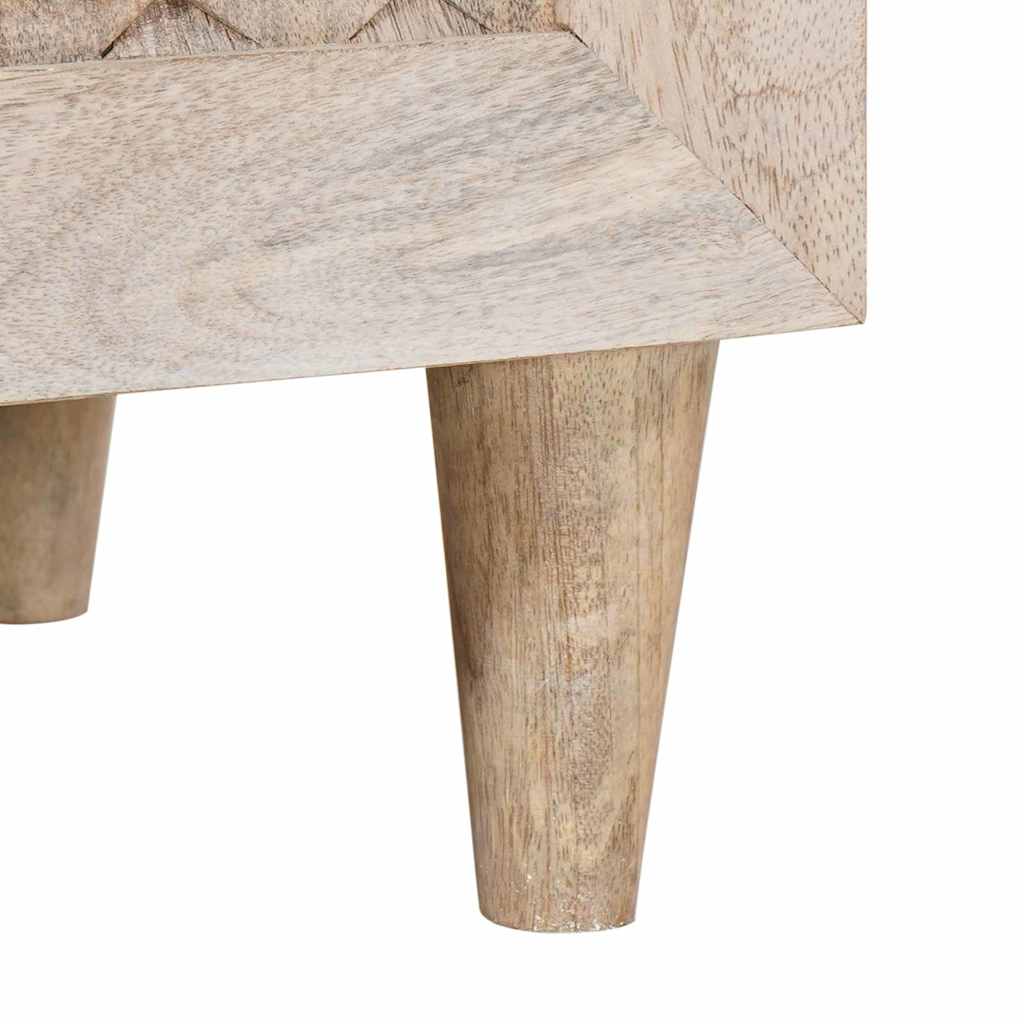 vidaXL Dressoir met plank Lichtbruin 60 x 33 x 75 cm massief mangohout