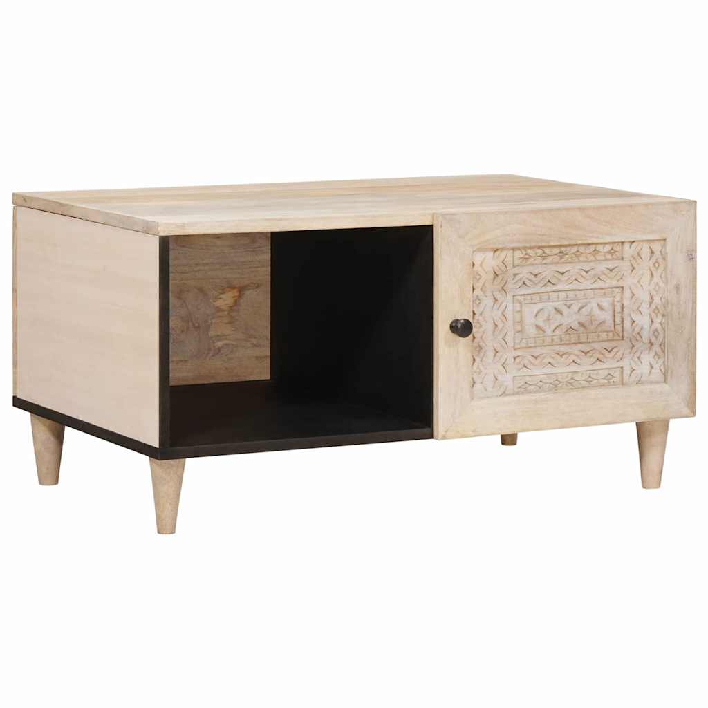 vidaXL Salontafel Lichtbruin 80 x 50 x 40 cm massief mangohout