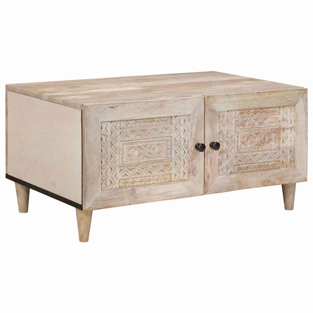 vidaXL Salontafel Lichtbruin 80 x 50 x 40 cm massief mangohout