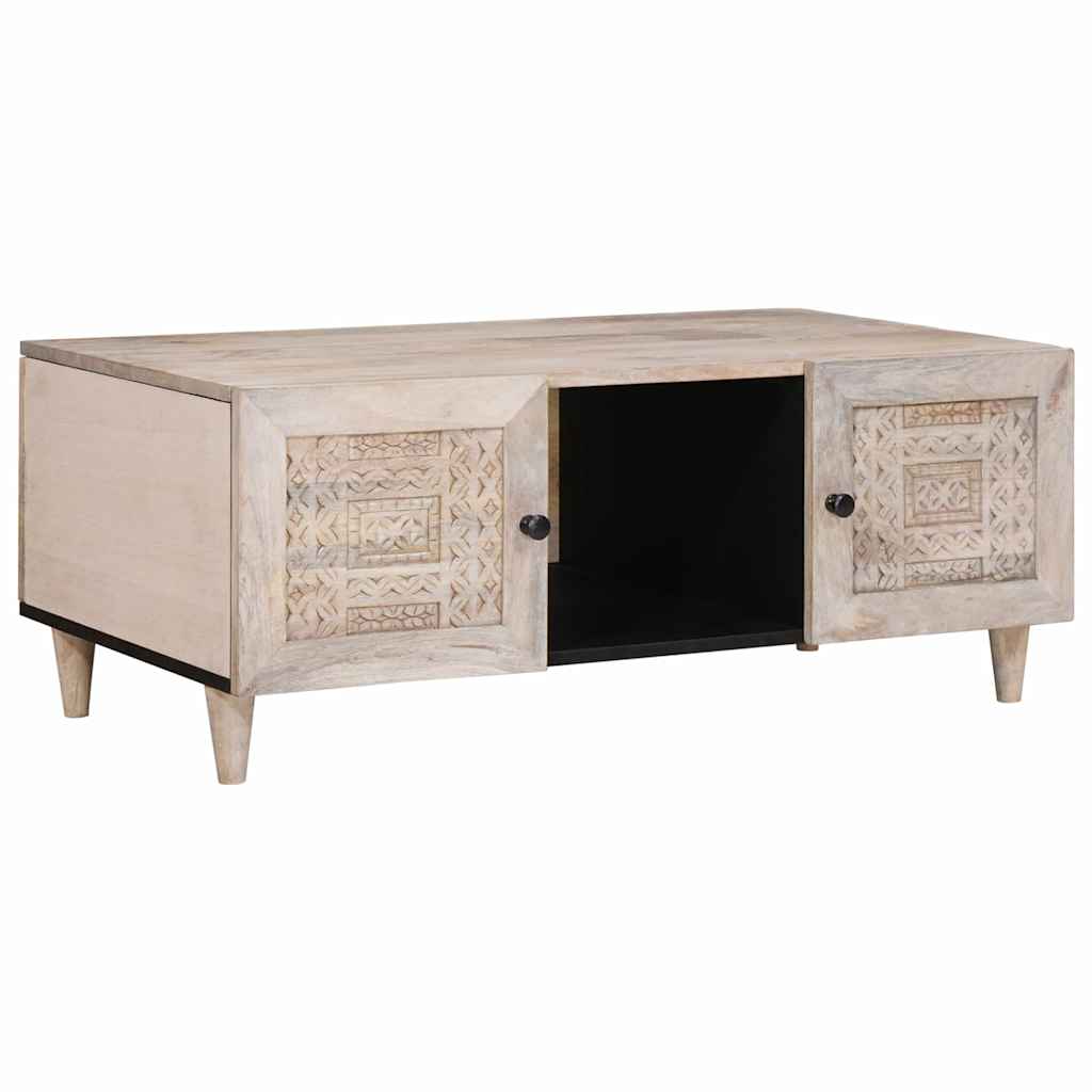 vidaXL Salontafel Lichtbruin 100 x 54 x 40 cm massief mangohout
