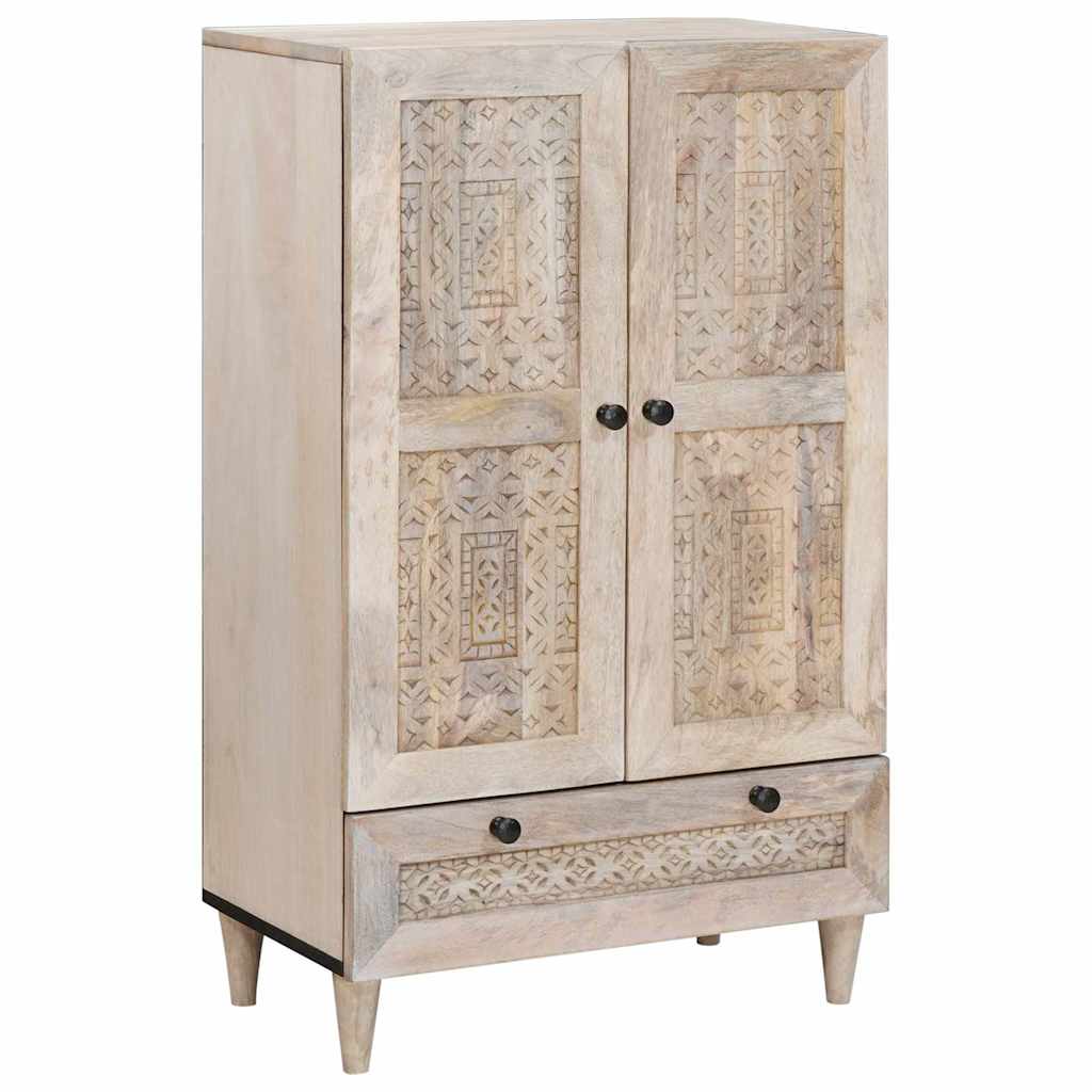vidaXL Highboard Lichtbruin 60 x 33 x 100 cm massief mangohout