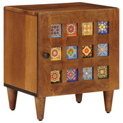 vidaXL Nachtkastje Bruin 40 x 33,5 x 46 cm Massief Mango Hout