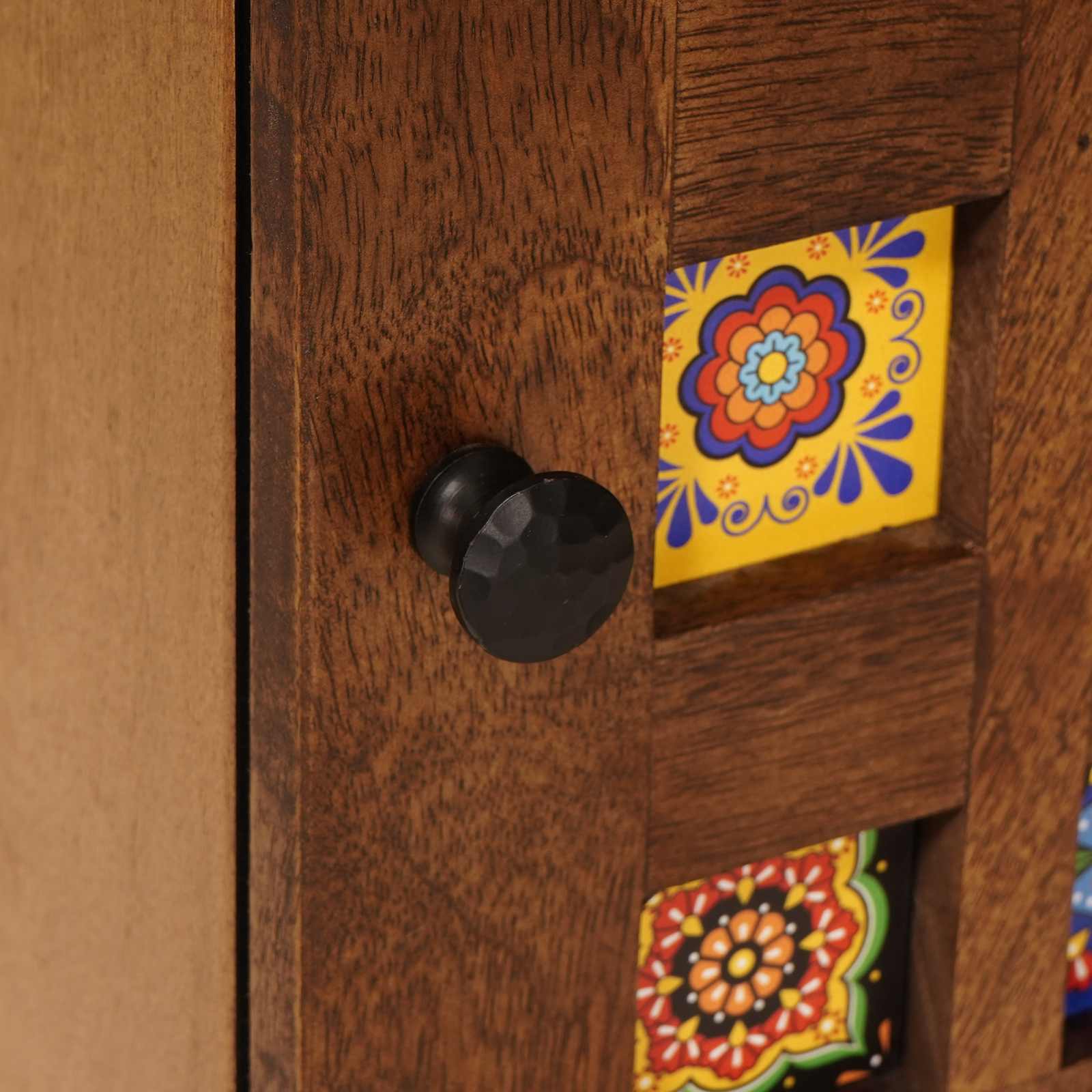 vidaXL Nachtkastje Bruin 40 x 33,5 x 46 cm Massief Mango Hout