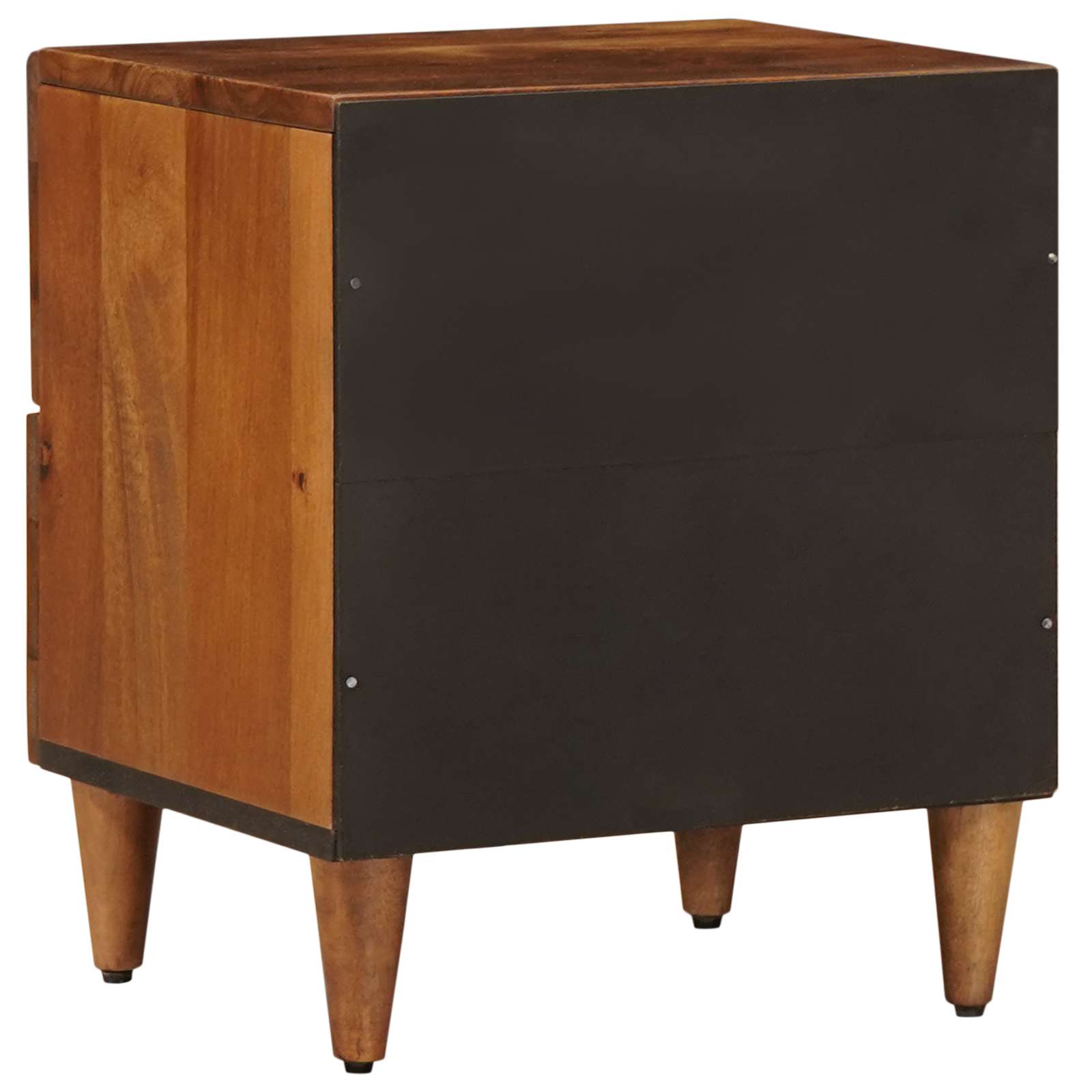 vidaXL Nachtkastje 2 pcs Bruin 40 x 33,5 x 46 cm Massief Mango Hout