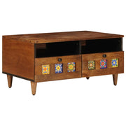 vidaXL TV-kast Walnotenhout 70 x 33,5 x 46 cm Massief Mango Hout