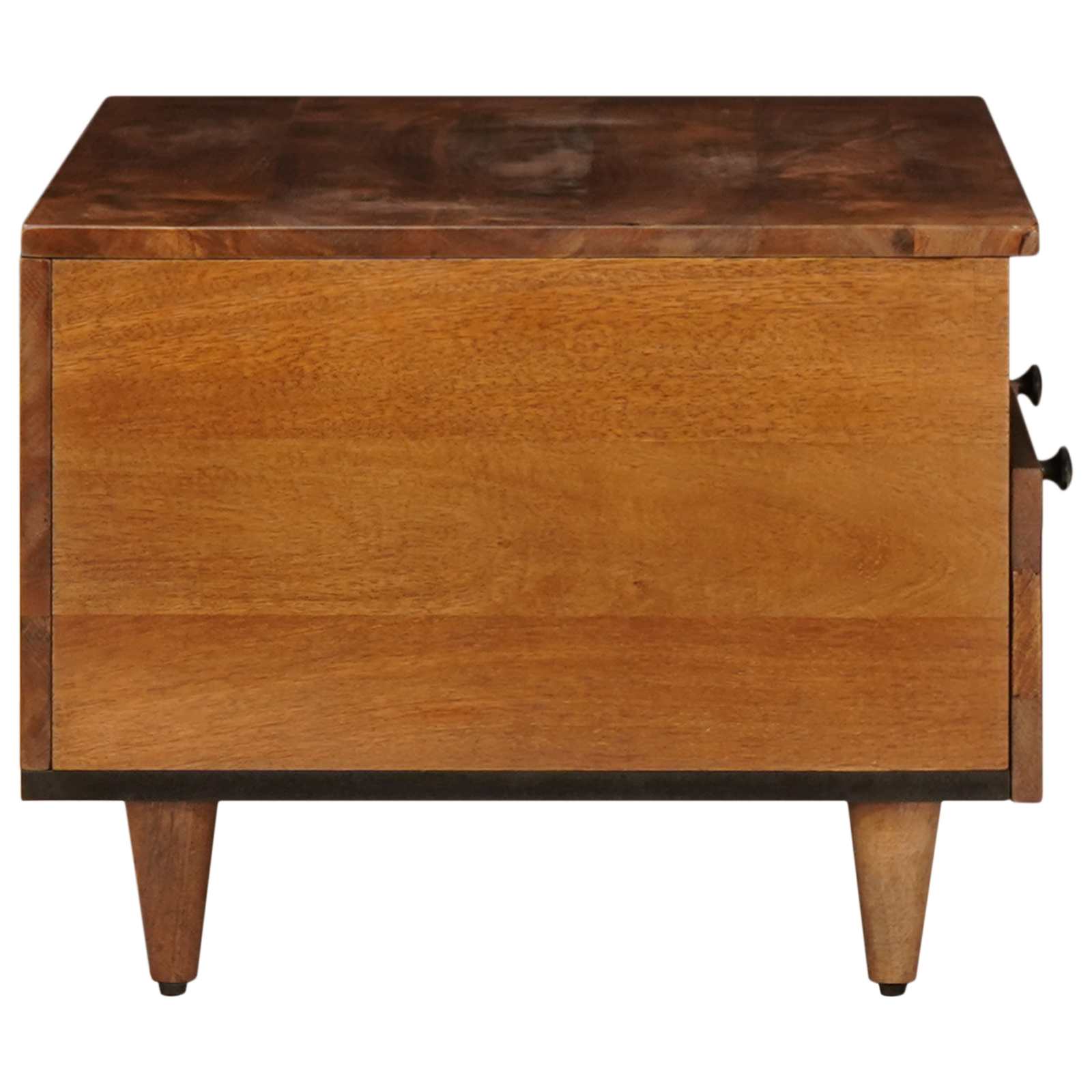 vidaXL TV-kast Walnotenhout 70 x 33,5 x 46 cm Massief Mango Hout