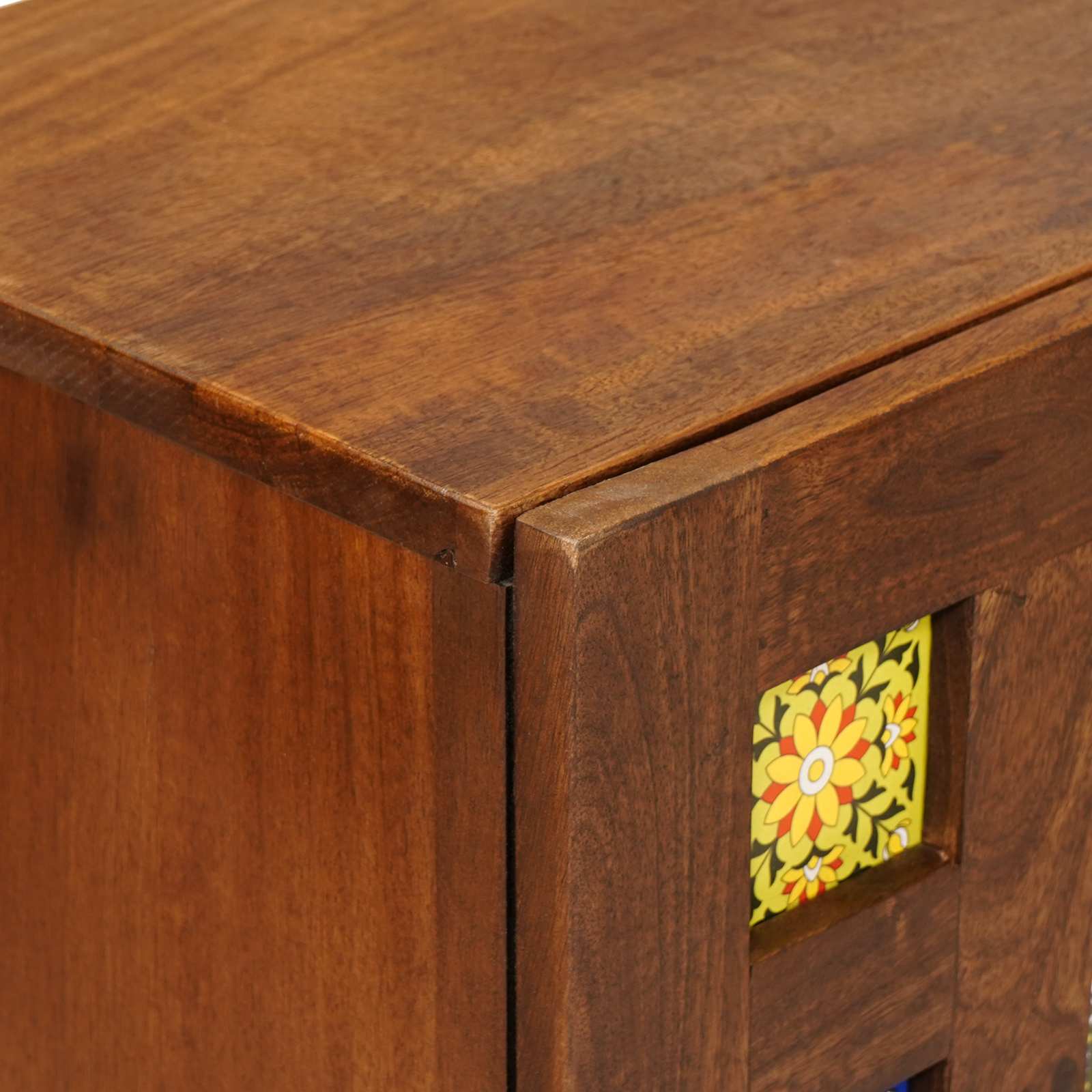 vidaXL Dressoir Walnotenhout 60 x 33,5 x 75 cm Massief Mango Hout