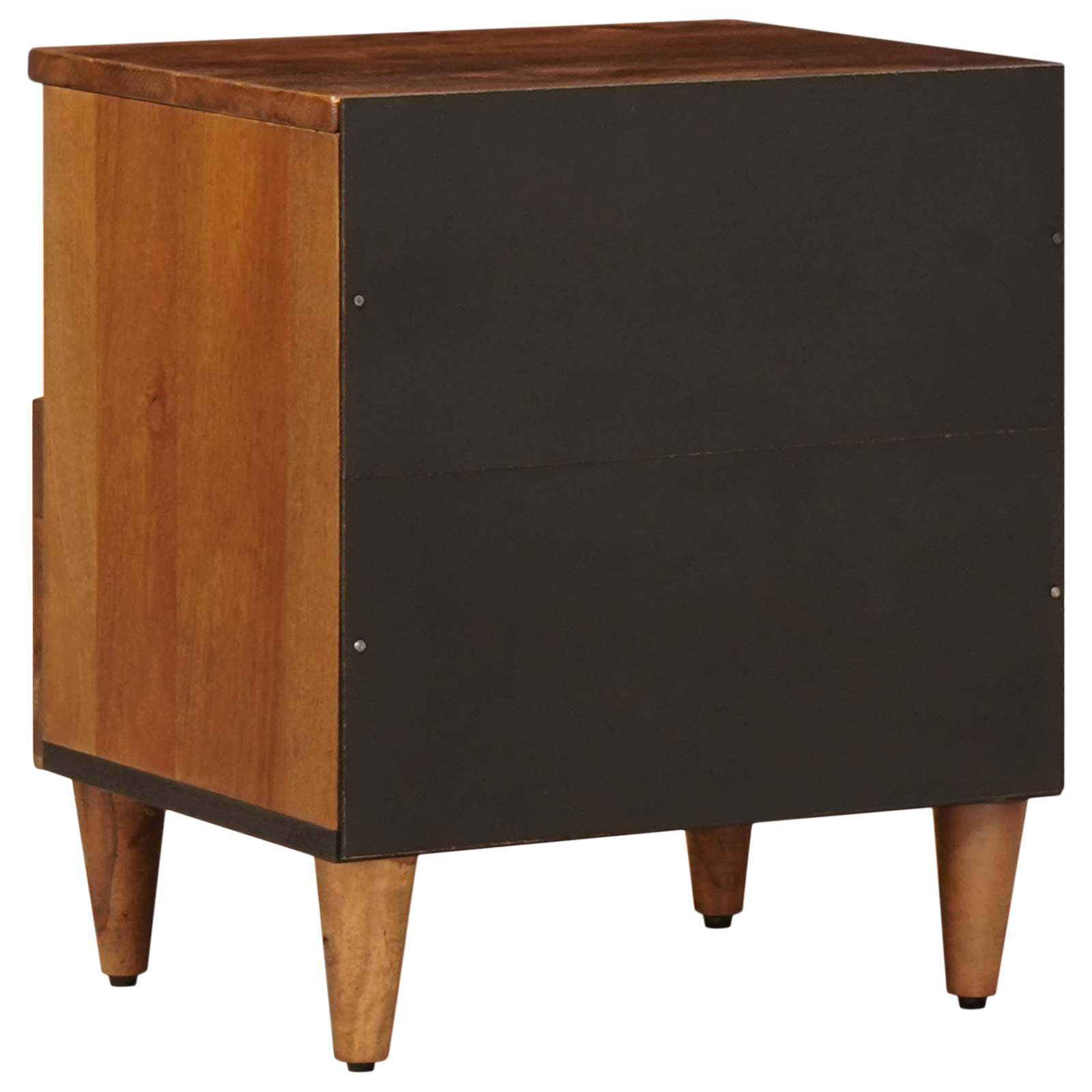 vidaXL Nachtkastje 2 pcs Bruin 40 x 33 x 46 cm Massief Mango Hout