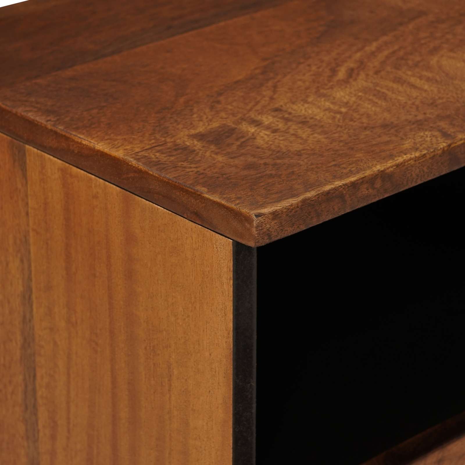 vidaXL Nachtkastje 2 pcs Bruin 40 x 33 x 46 cm Massief Mango Hout