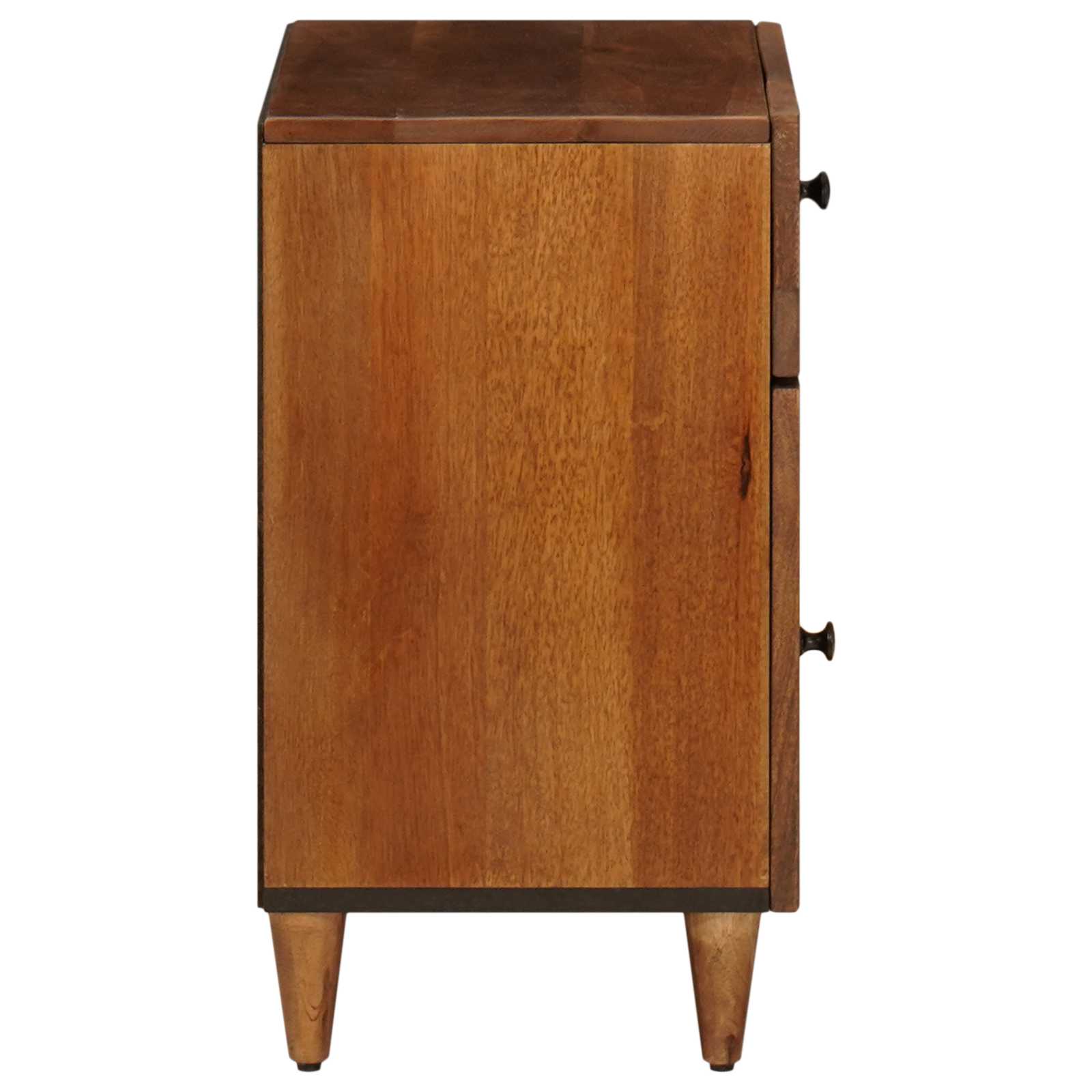 vidaXL Nachtkastje met lade Bruin 50 x 33 x 60 cm Massief Mango Hout