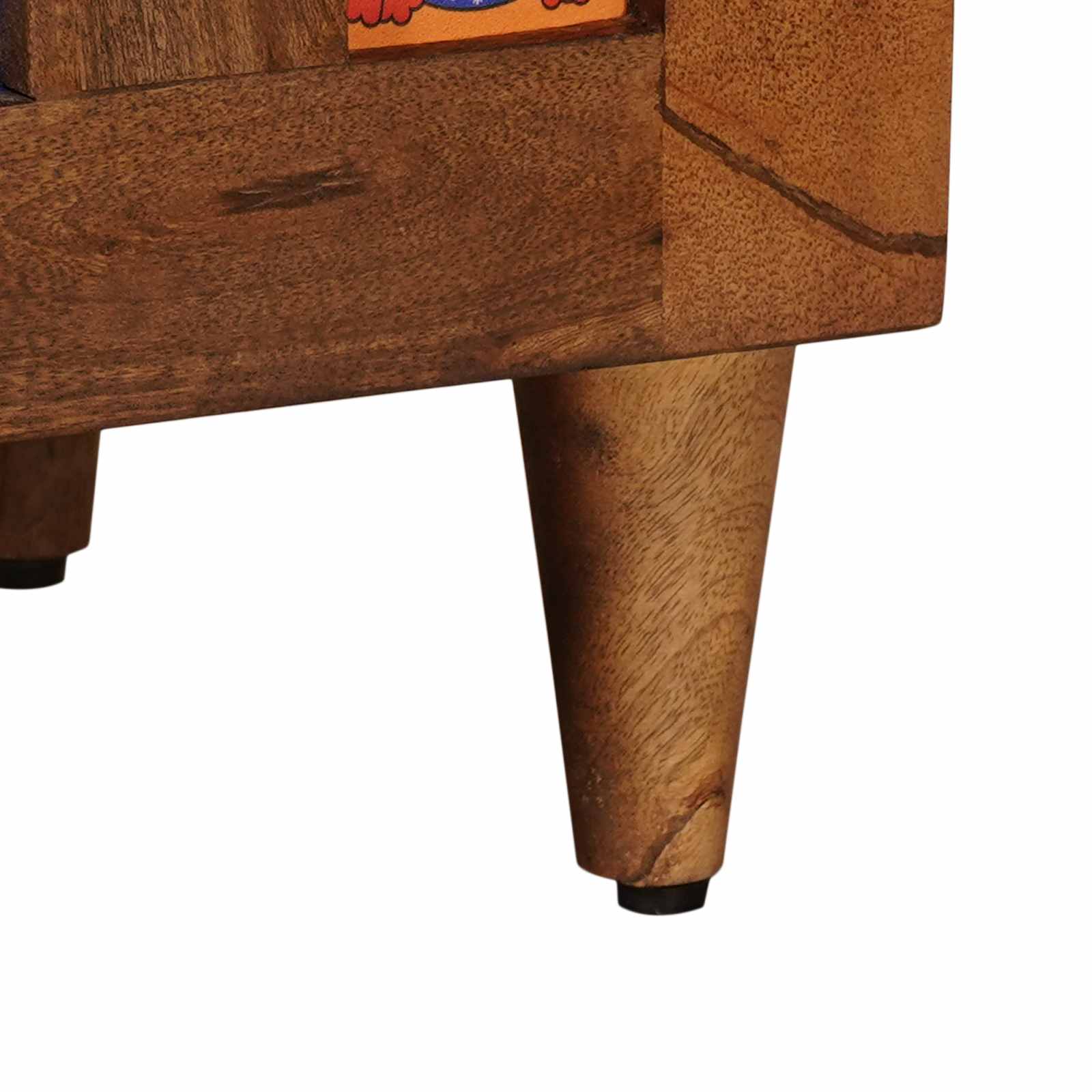 vidaXL Nachtkastje met lade Bruin 50 x 33 x 60 cm Massief Mango Hout