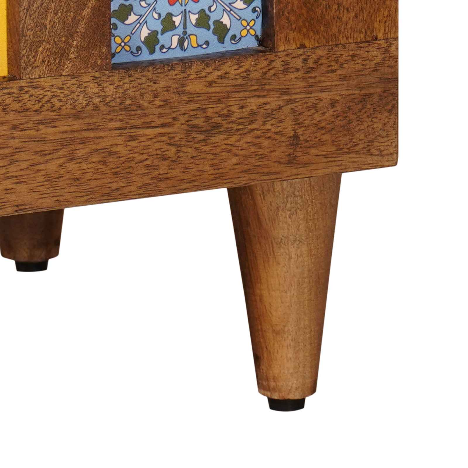 vidaXL Nachtkastje met lade Bruin 50 x 33 x 60 cm Massief Mango Hout