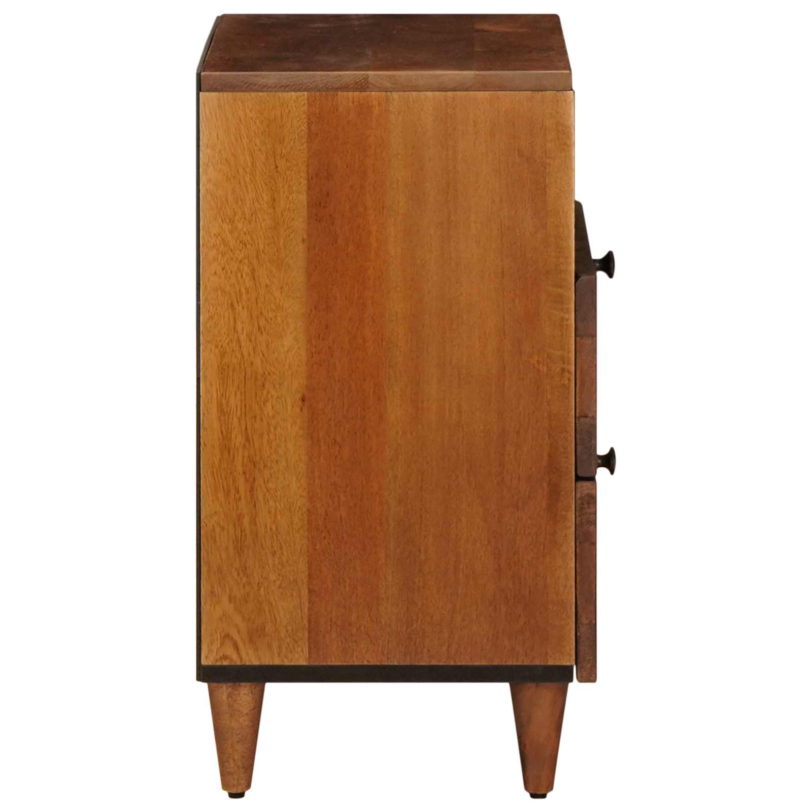 vidaXL Nachtkastje met lade Bruin 50 x 33 x 60 cm Massief Mango Hout